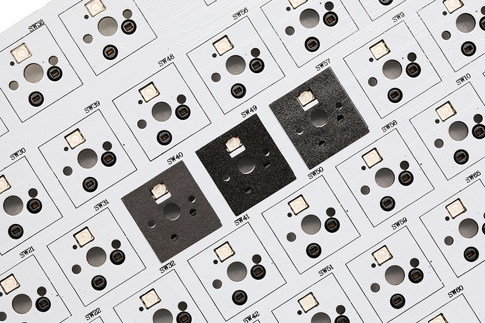 Kprepublic Pcb Switch Pad Pads Adesivos Espuma pe Poron Material para Junta Melhorar a Qualidade do Som Bm60 Bm65 Bm68 Xd64 Bm80 - Imagem 2