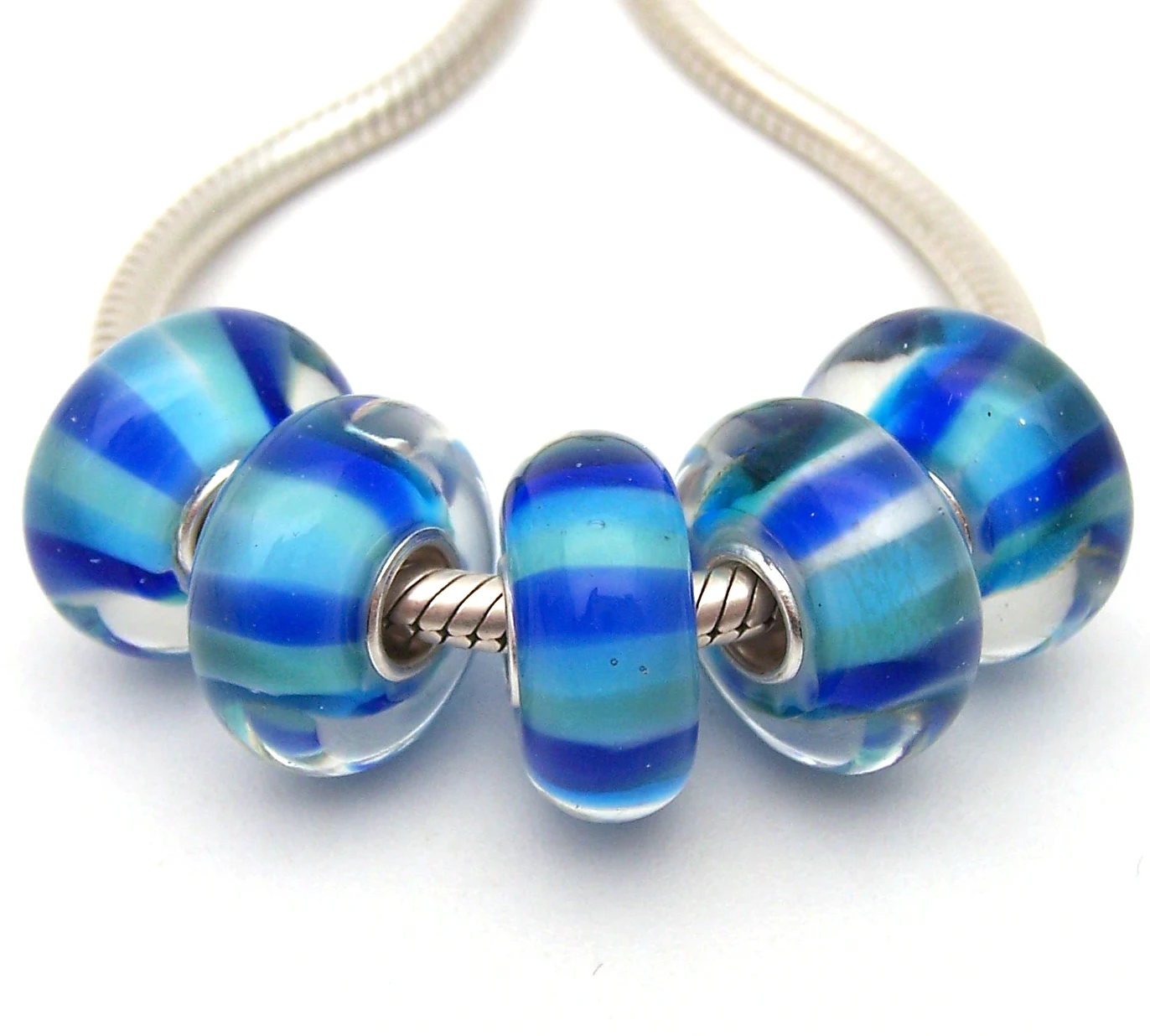 

JGWGT 1602 5X 100% Authenticity S925 Sterling Silver Beads Murano Glass beads Fit European Charms Bracelet diy jewelry Lampwork