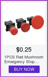 22 мм красный грибной головкой переключатель кнопки аварийного останова XB2 LAY37 NO/NC Кнопка сигнализации переключатель