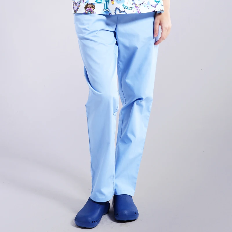 One trousers 1 Женская униформа ветеринарной медсестры, топы с коротким рукавом, удобная футболка, больничная одежда, медицинский Тройник - Цвет: One trousers 1