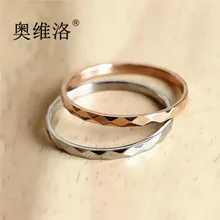 Orville Luo Cool Couple Ring Romantic Fashion Popular Couple Rings Carving Cross Titanium Steel Ring