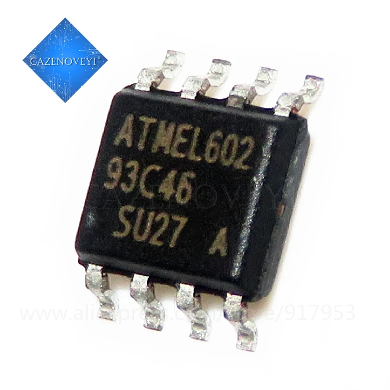 10 шт./лот Φ AT93C46 93C46 SOP 8 10SU 2.7|Интегральные схемы| |