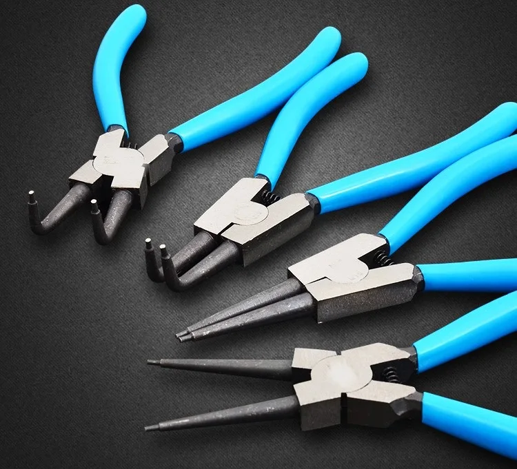 

4Pcs Portable Multifunctional Internal External Retaining Clip Circlip Pliers Set Crimp Tool Snap Ring Bent Straight Practical