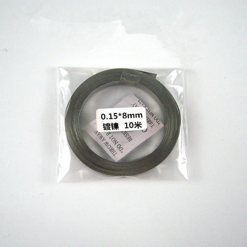 1 Roll 10m 18650 Li-ion Battery Nickel Sheet Plate Nickel Plated Steel Belt Strip Connector Spot Welding Machine Battery Welders battery spot welding machine