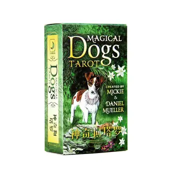 

New magical dog tarot Board Game High Quality Paper Cards Chinese/English Edition for Astrologer