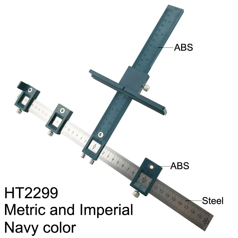ABS Imperial Navy ALLSOME алюминиевый сплав сверлильный направляющий рукав шкаф аппаратное джиг ящик выдвижной деревянный сверлильный набор инструментов - Цвет: ABS Imperial Navy