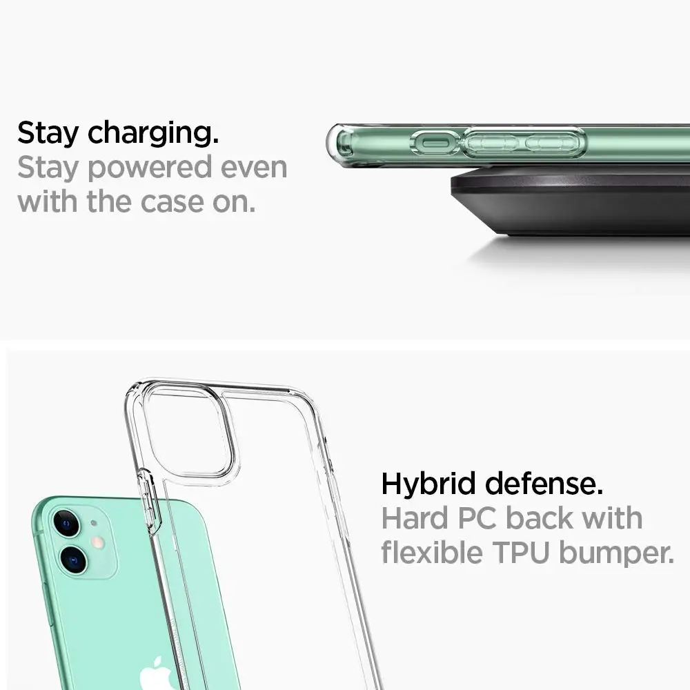 Transparent Heavy Duty Hybrid Silicone Case Cover