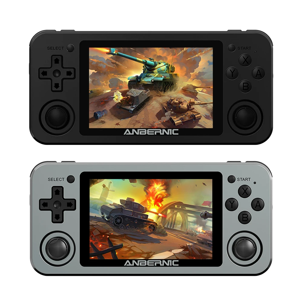Портативная игровая консоль RG351P 64 ГБ открытая система Emuelec PS1 бита 2500 игр экран IPS