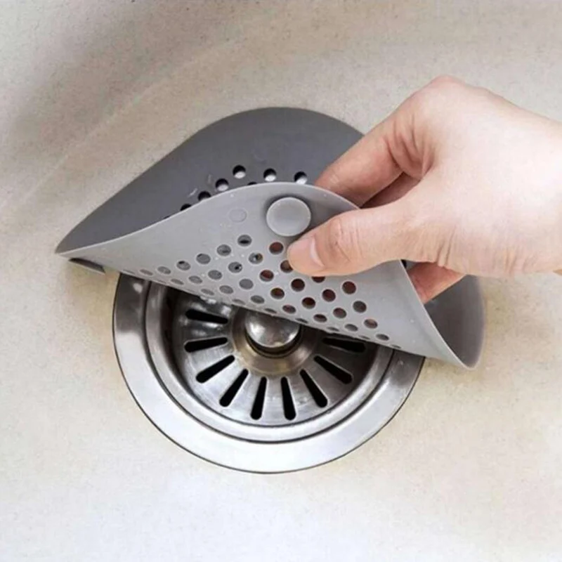 

1PC Shower Drain Silicone Kichen Sink Drain Hair Stopper Catcher Filter Bathroom Kitchen Accessories Bathtub Strainer