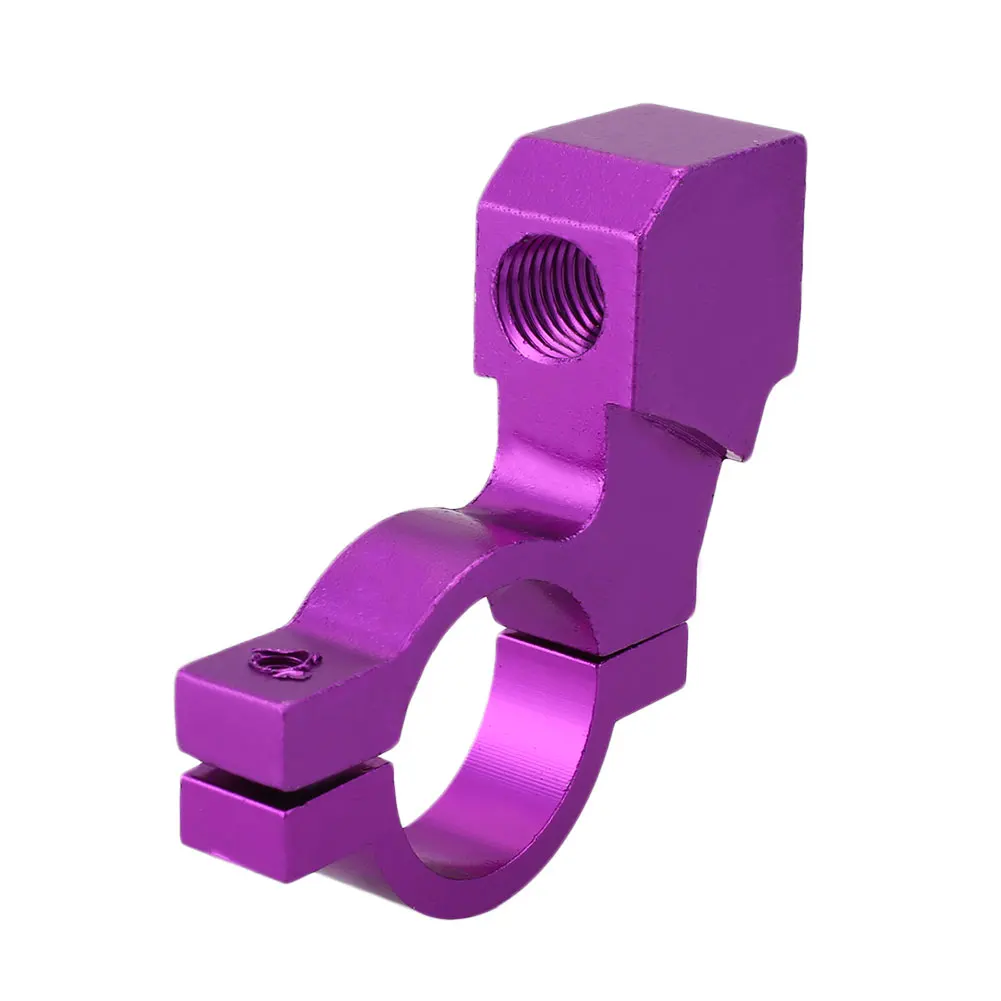 Purple Mirror Holder Rearview Bicycle 1PCS Motorcycle Accessories Fixed Refit Stand - Цвет: Purple