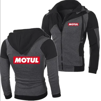 

2018 Winter Fashion MOTUL Motor oil logo Hoodie Men Zipper Cardigan men Hoodie Sweatshirts Casual Coat Tops K
