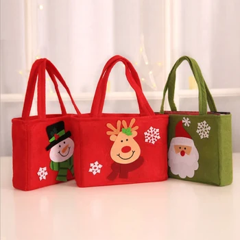 

Local Stock Christmas Handbag Snowman Gift Kids Bag Xmas Candy Bags Decoration Holiday Festival
