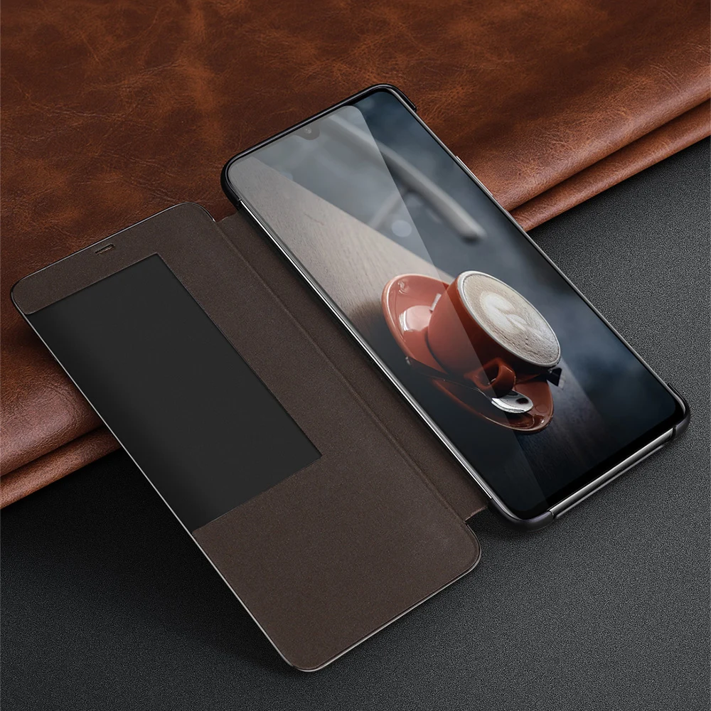 Luxury Business Leather lychee Pattern Smart sleep wake Case For Huawei Mate 20Pro Mate 20RS 20X/5G