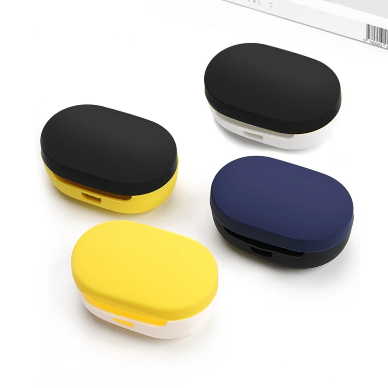 Силиконовый чехол для наушников Для Xiaomi Redmi AirDots Чехлы для беспроводных Bluetooth Redmi Airdots Затычки для ушей Гарнитура Аксессуары Нескользящие