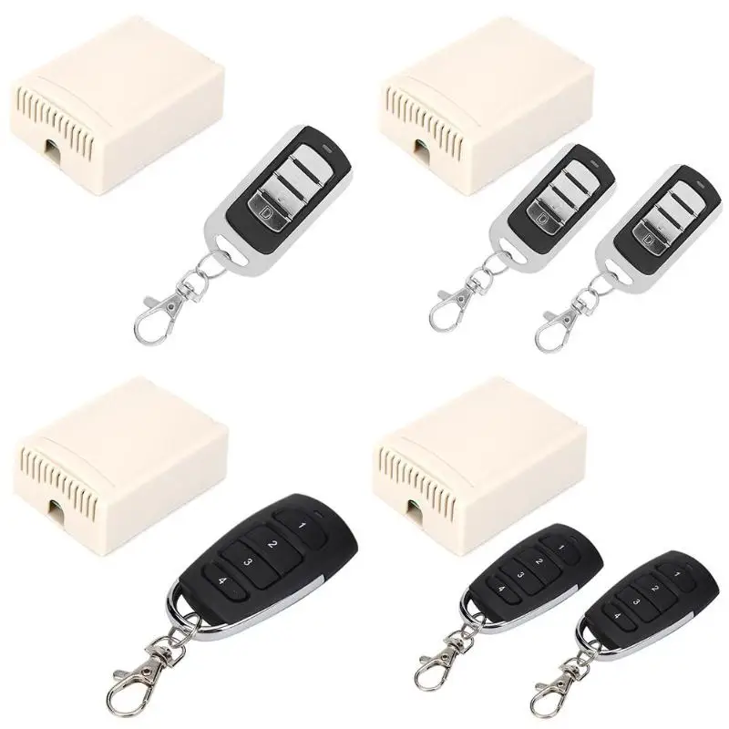 

Remote Control Switch Small Size High Receiving Sensitivity DC12V 4CH 433MHz Transmitter Module and Receiver Wireless