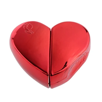 

25ml Perfume Spray Bottle Heart Shape Atomizer Gift Box Rechargeable Gift - red, One Size