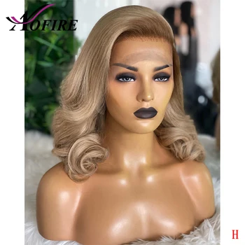 

Honey Blonde Wavy 13x6 Lace Front Human Hair Wig Brazilian Remy For Black Women Wig Pre Plucked 150 Density