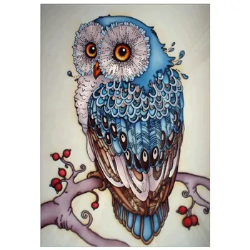 

Round full diamond cartoon animal 5D diamond painting owl DIY diamond embroidery kit home decoration gift