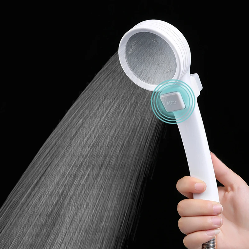 Useful ABS Water Saving Rainfall Shower Head Pressure Bathroom Kit Sprayer Shower Home Garden Supplies