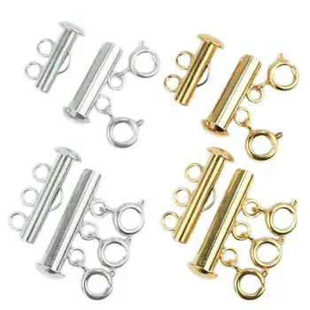 

4 Pcs Layered Necklace Detangler Untangling Layered Necklace Clasp Spacer For Females Design Jewelry Accessories