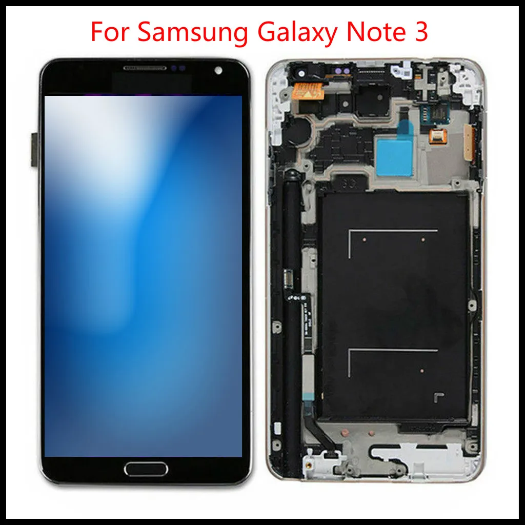 Top quality For Samsung Galaxy Note 3 N900 N9005 N900A N900V LCD Display Touch Screen Digitizer Assembly With Frame+Tools