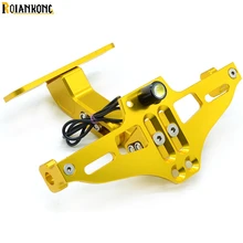 Универсальный CNC регулируемый угол Мотоцикла Алюминиевый номерной знак рамка для Yamaha XJR 1300/RACER mtmt10