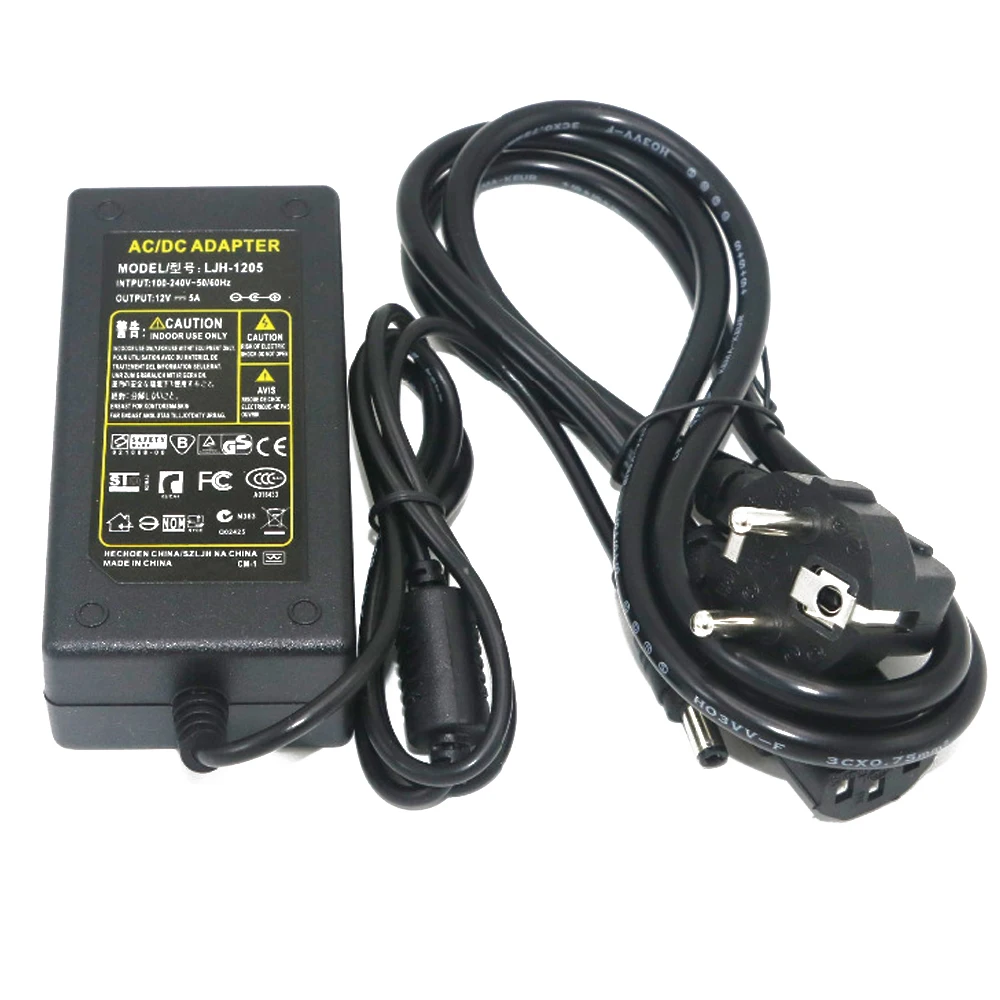 AC адаптер конвертер DC 12V/5A для зарядное устройство Imax B5 B6 балансировки Зарядное