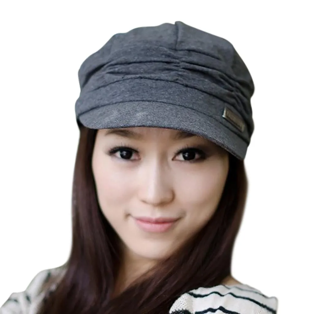 

Women Autumn Berets Caps Vintage Women Winter Solid Hat Beret Caps Korean Women Berets Caps Comfortable Breathable Fold Caps