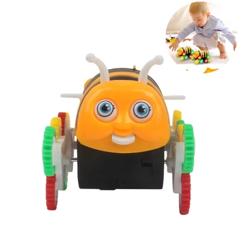 

Children Funny Toys Bee Stunt Cars Electric Toy 12 Power Wheels Skip Automatically Encounter Obstacle Flip Car Toys For Kid Gift