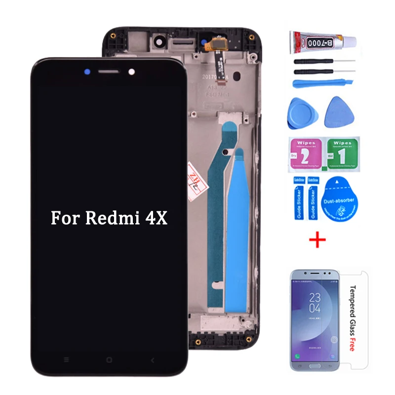 ЖК дисплей с сенсорным экраном и дигитайзером в сборе для Xiaomi Redmi 4X сменный 5 0