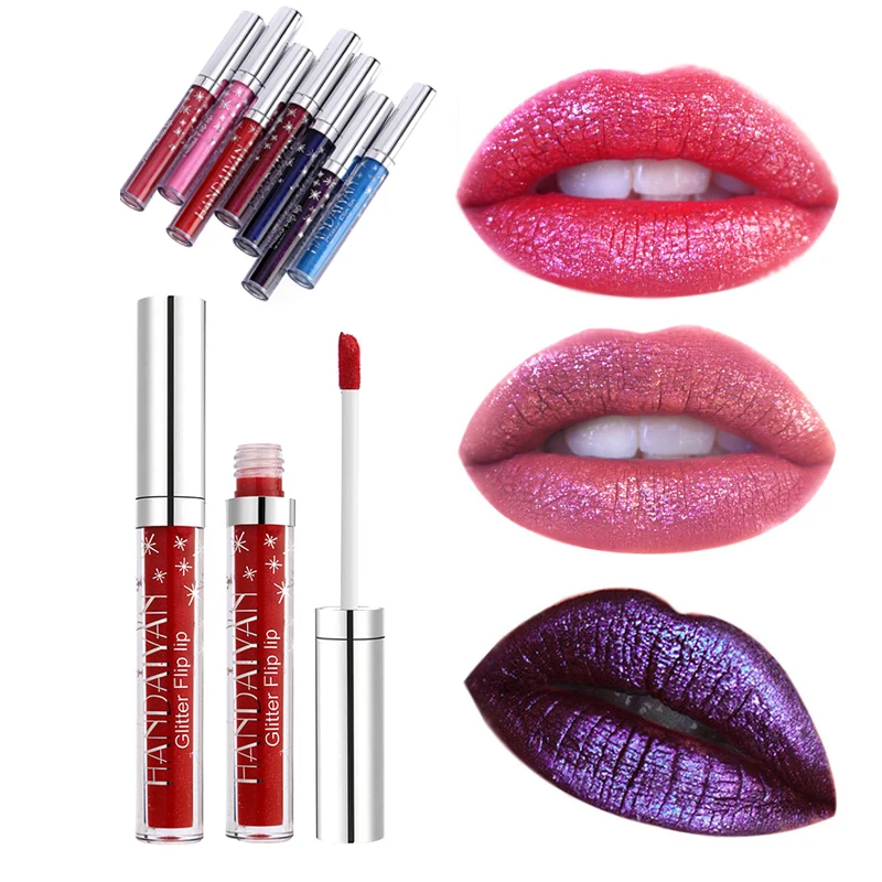Sexy Lip Gloss Shiny Pigment Tint Cosmetic Shimmer Lipgloss Glitter Liquid Lipstick Long-lasting Nude Makeup Beauty | Красота и