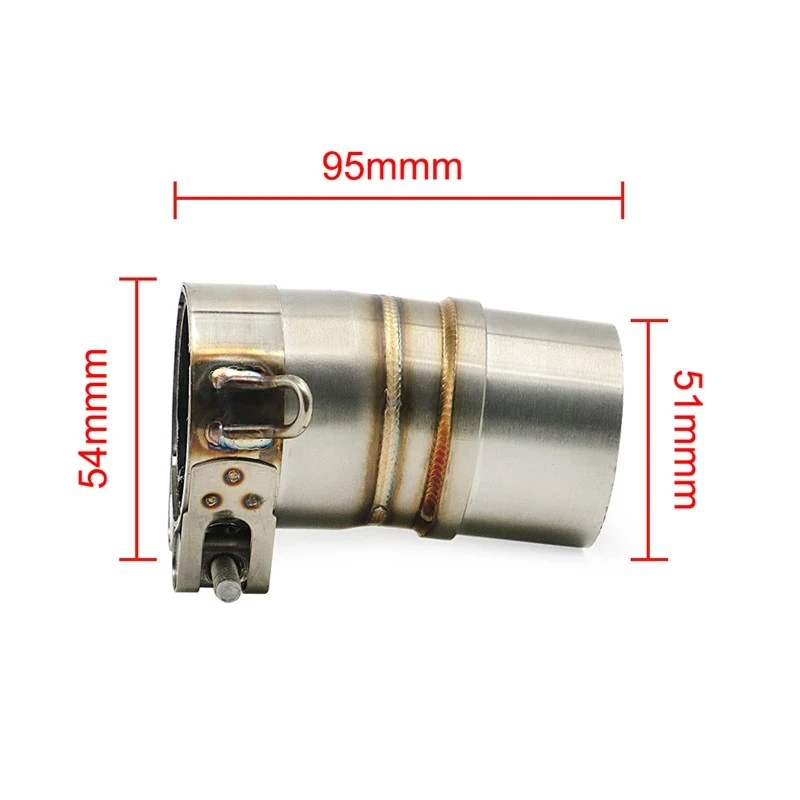 For Yamaha R6 YZF R6 2006 - 2019 Exhaust Muffler Y Mid Pipe Link Motorcycle Link Muffler Pipe Silencer System Eliminator YZFR6