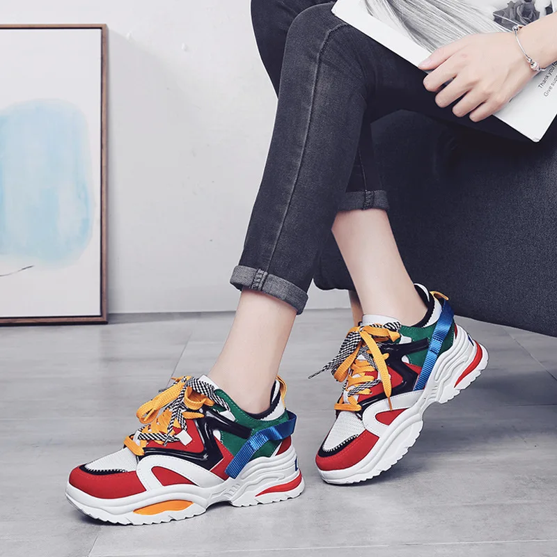 

2019 Winter Super Fire Cool WOMEN'S Shoes Fashion Running Casual Sports Shoes Trendy Shoes Thick Bottomed Versatile WOMEN'S Shoe