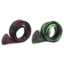2 шт рыболовная удочка крышка удочки Плетеный ремешок Катушка Крышка перчатки протектор(черный красный и стиль 5 черный зеленый