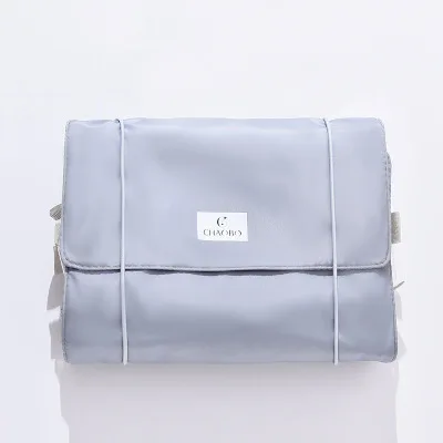 Косметичка для путешествий, многофункциональная сумка на молнии с подвеской, косметичка для хранения вещей, сумка для хранения, сумка для туалета - Цвет: Fog blue
