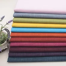 Однотонная льняная ткань, как хлопок, льняная ткань, диванная подушка, подушка, ручной фон, обивка, инженерная ткань