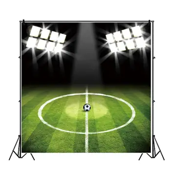 

Laeacco Football Match Scene Photography Backdrops Banner Baby Birthday Photographic Backgrounds For Photo Studio Photocall