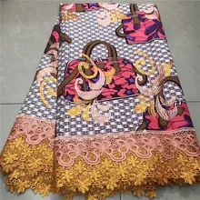 Новая Венди гипюровая кружевная ткань с вышивкой высокого качества восковая кружевная ткань со шнуром африканская восковая кружевная ткань для платья WD112615