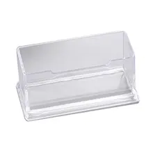 1 шт. прозрачный стол бизнес полка коробка для хранения дисплей стенд акриловый пластик прозрачный Настольный бизнес держатель для карт 105*45*40 мм