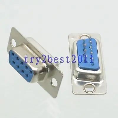 

DHL/EMS 200 pcs Connector DB9 DB-9 9pin jack pin D-SUB VGA Socket for RS232 Serial -C1