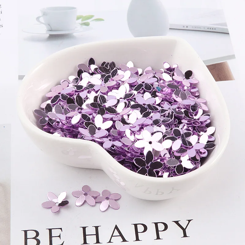 LC/5MMFlowerPVC beads/10grams Sequins PVC Flat for DIY Card Making Craft Color Collection