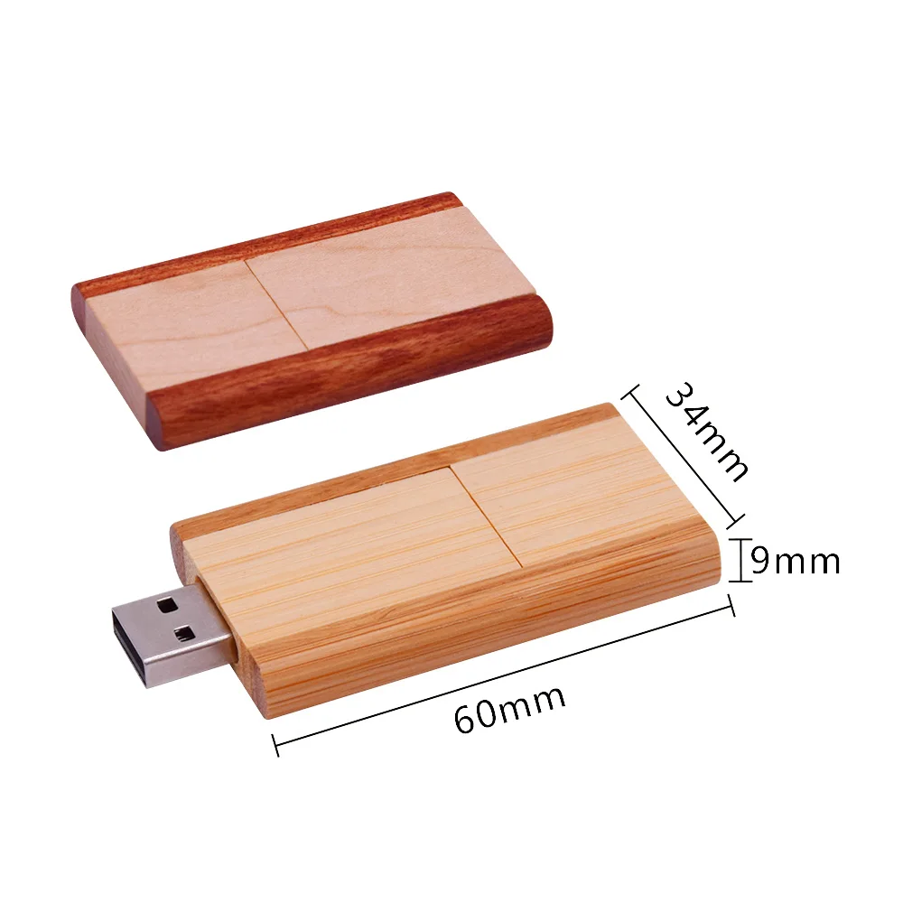 Новый вращающийся деревянный Usb флеш накопитель флешка деревянная 8 ГБ 16 32 64 карта