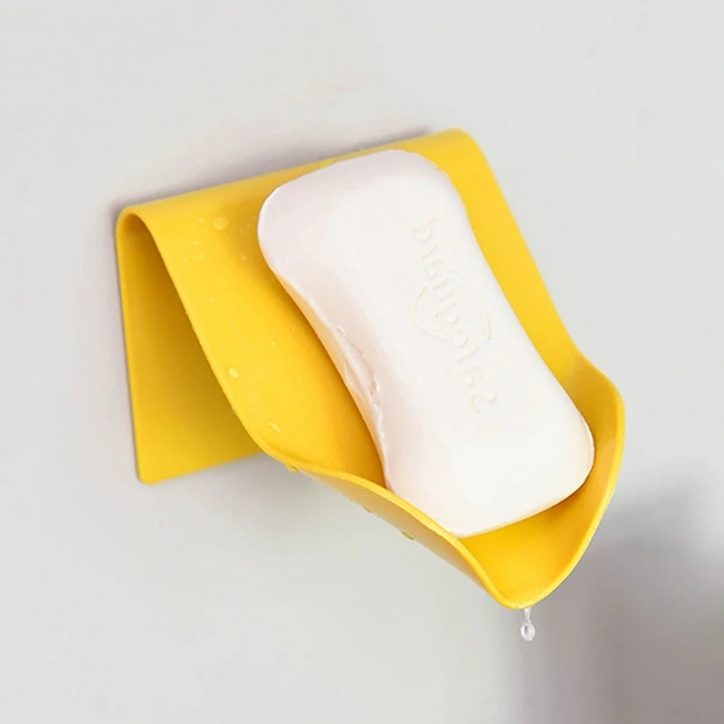 

New Arrival Soap Holder Durable Soap Dish Wall Mounted Soap Saver Lightweight Bath Tray Creative Bathroom Gadgets Home Supplies