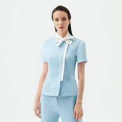 Scrub topos mulheres algodão uniforme de enfermagem uniformes uniformes uniformes enfermeira uniforme clínica uniforme dentista vestido cirúrgico alta qualidade