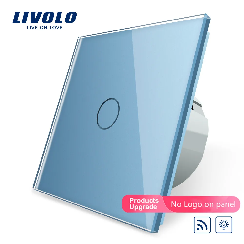 Livolo/Стандартный переключатель, 220~ 250 V, пульт дистанционного управления и функцией затемнения настенный светильник переключатель, C701DR-1/2/3/5(без пульта ДУ), без логотипа