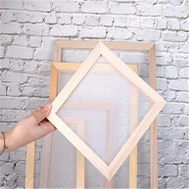 Paper Making Mould Holder Traditional DIY Wooden Papermaking Screen Frame  Kids Double Layer Box Handmade Material - AliExpress