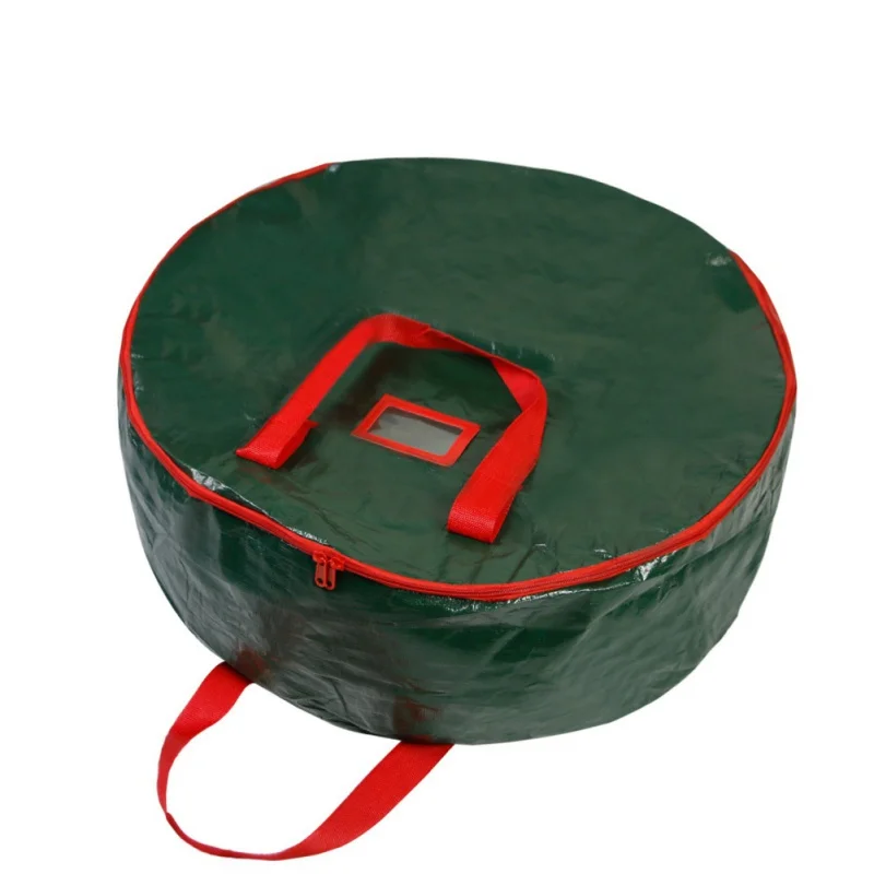 Рождественская сумка для хранения защита сезонных венков с ручкой молния от пыли