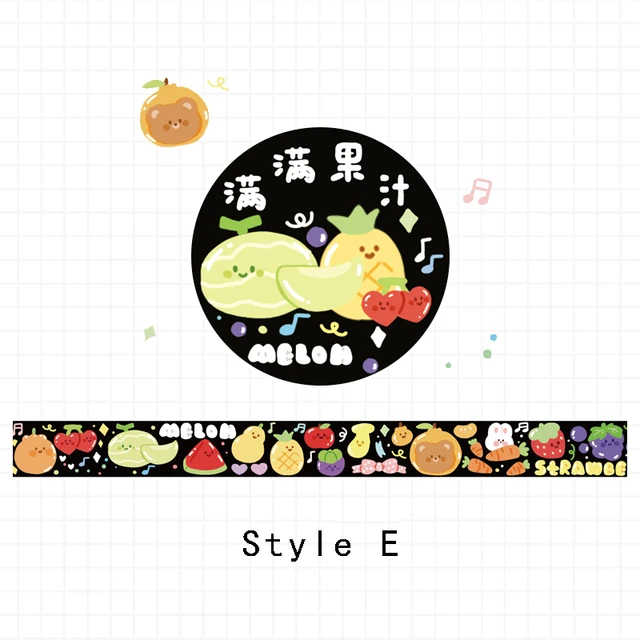 Mr.Paper 12 Designs 1 Roll There Is A Small World Series Cartoon Style Creative Cute Decor Hand Account DIY Material Washi Tapes E