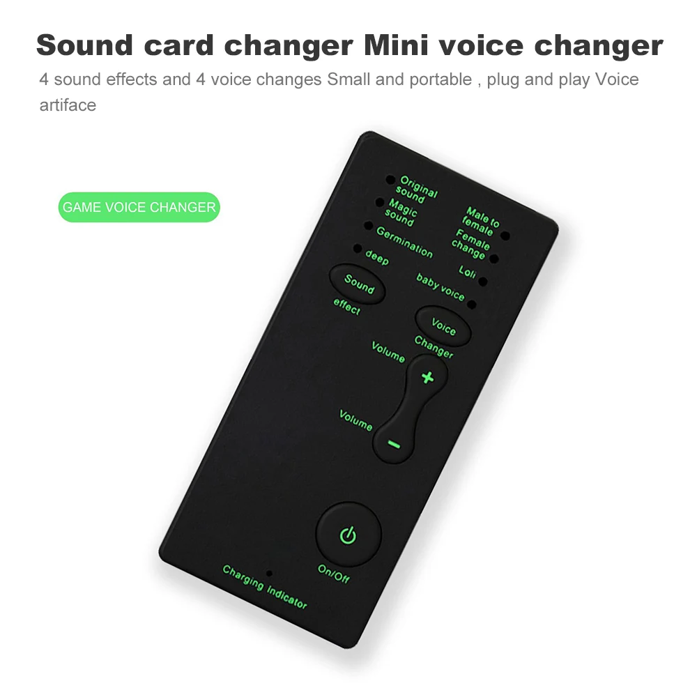 

Портативная звуковая мини-карта, устройство для звуковых эффектов, устройство для изменения голоса, аудио карта, подключи и работай для прямой трансляции, онлайн пения