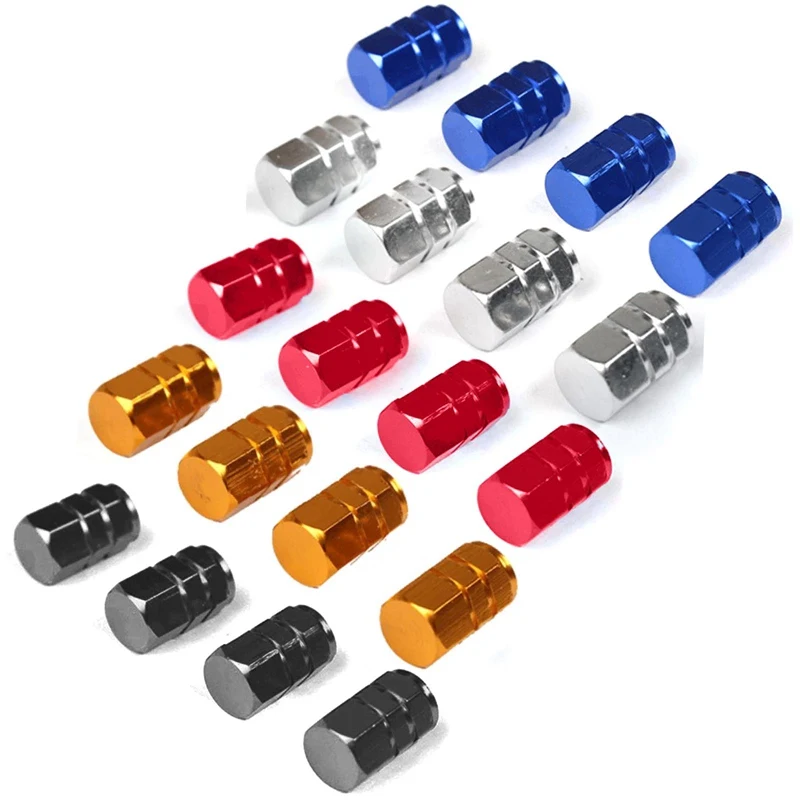 

4Pcs/Set Universal Car Bike Wheel Tyre Valve Cover Air Dust Screw Cap Dustproof For Motorcycle Motorbike Bicycle Accessories